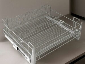 Посудосушитель в нижнюю базу 600 мм с доводчиком (+держатель фасада регулируемый)