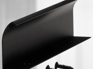Ручка торцевая RT002BL, L=150 мм, м/о 96 мм, алюминий, цвет черный матовый